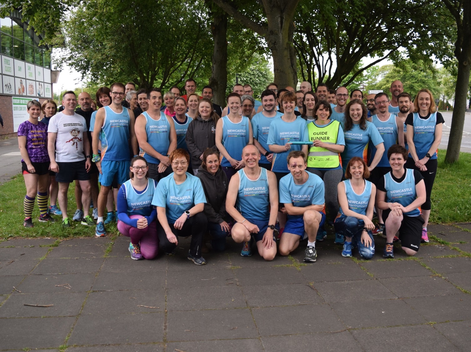 group photo of running group