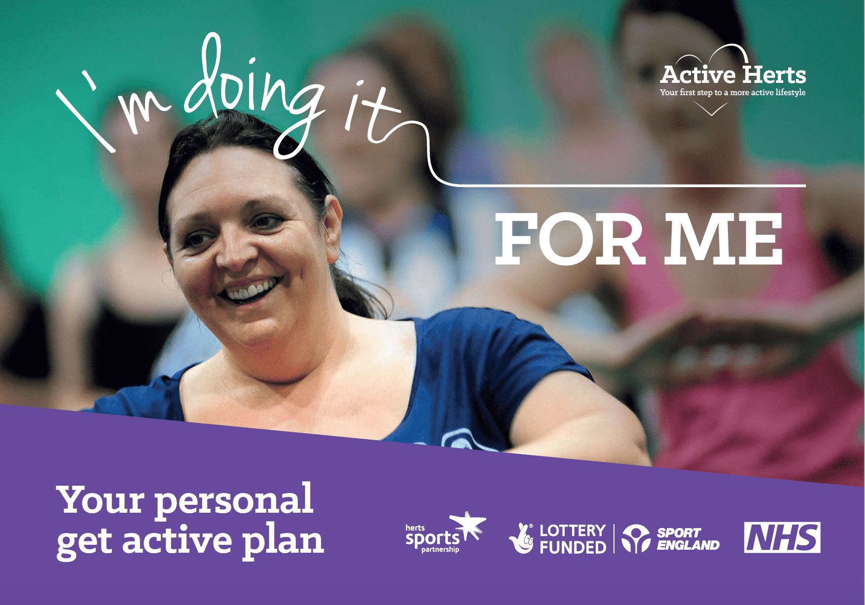 Front cover of Active Herts consultation booklet
