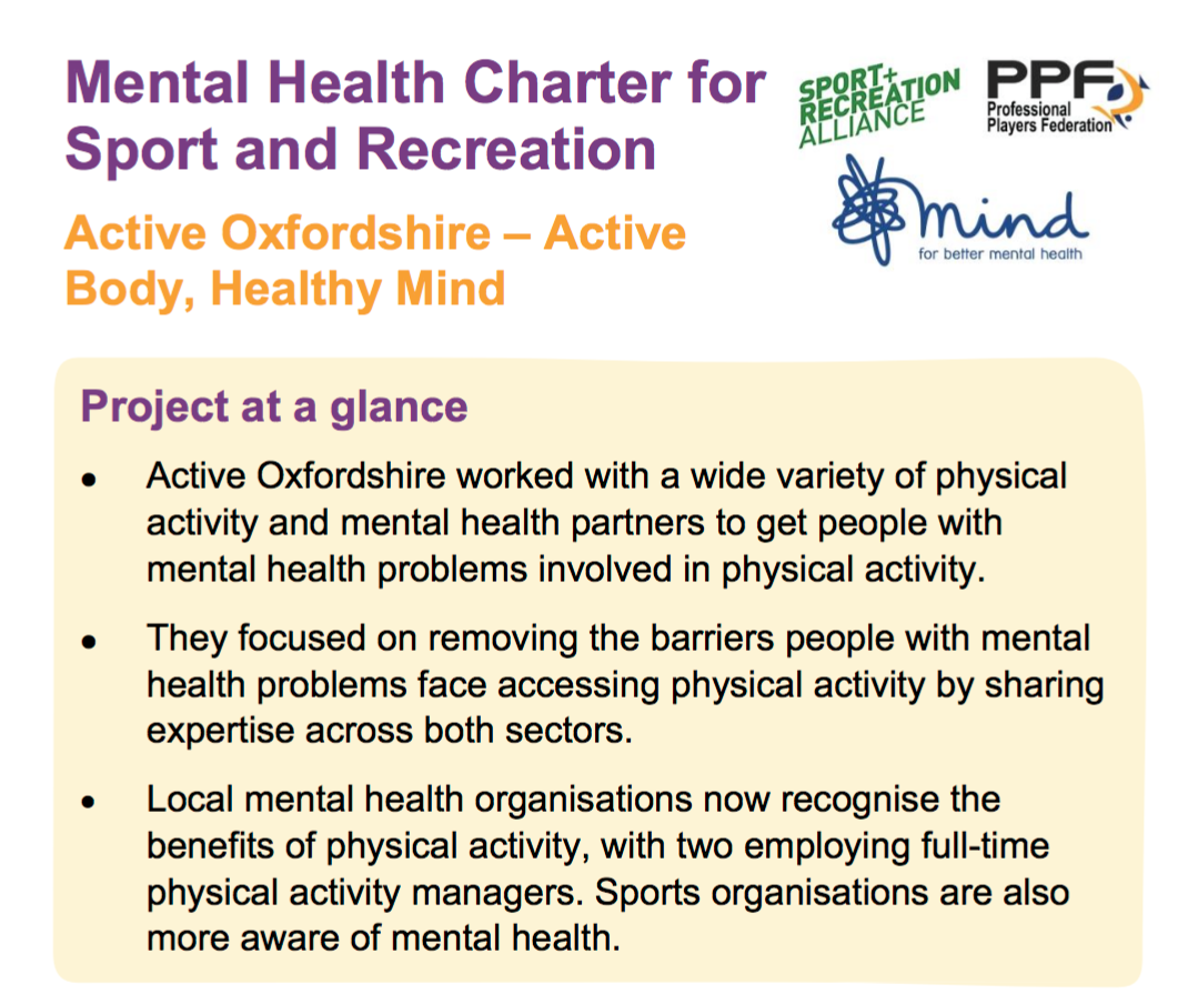 aims of the Active Oxfordshire Project