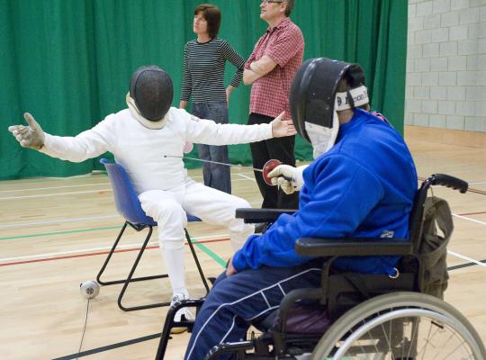 wheelchair fencing 
